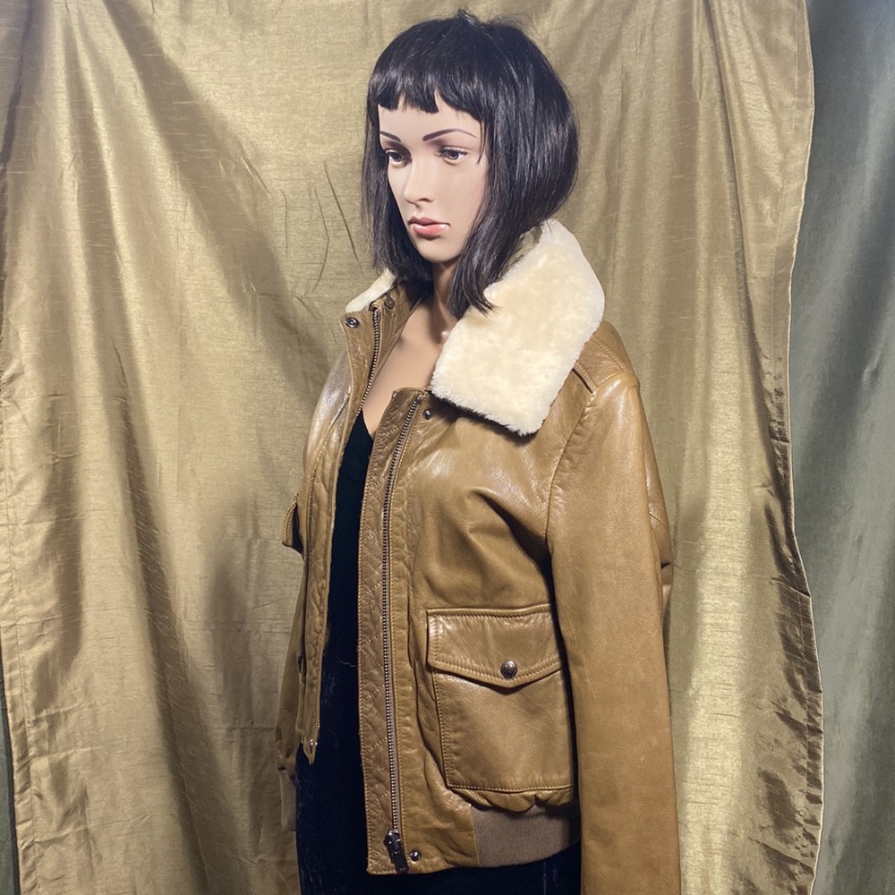 Banana Republic Leather Bomber Jacket